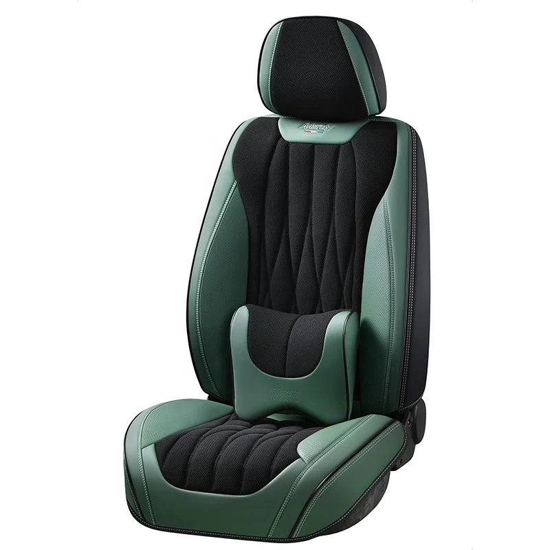 Breathable Car Seat Covers Universal Set Full Set Leather Automotive Vehicle Cushion