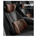Memory Foam Car Headrest Pillow and Lumbar Support Cushion Back Seat Interior Accessories